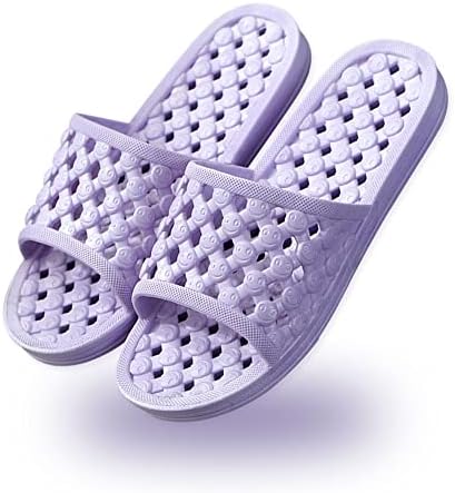 Ayydmy Брзо сушење папучи за туширање за жени, чевли што не се лизгаат куќи, амортизирани дебели единствени сандали за бања,