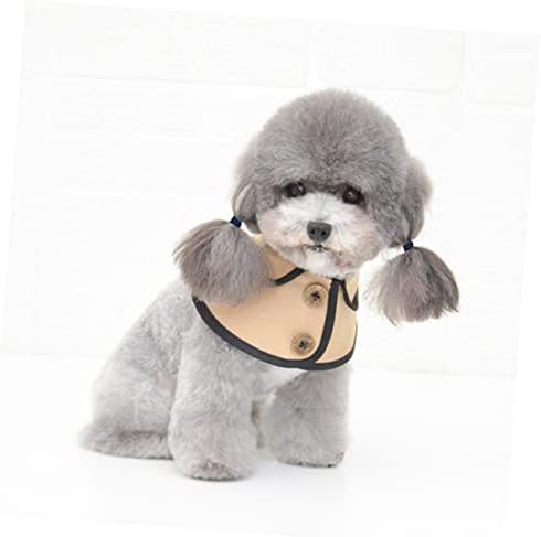 Balacoo 3 Pcs Puppy Outfits Cotton Dog Trench Coat Pet Saliva Collar Girl Clothing Dogs Cat Party Costume Pet Saliva Towel Vintage