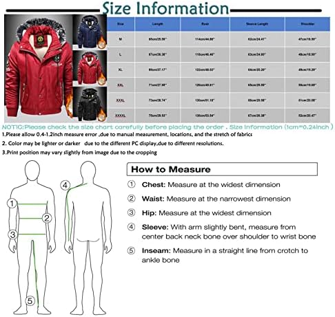 ADSSDQ плус големина јакна мажи со долга ракав случајна зимска надворешна удобна јакна тешка графичка топли дуксери 3