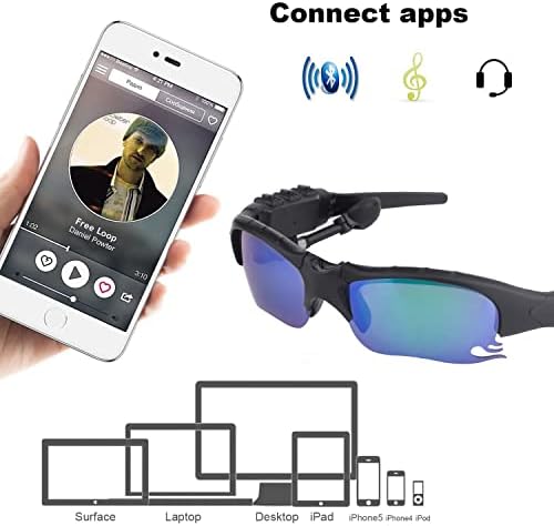 Гелете Паметни Очила за сонце Bluetooth обезбојувани Леќи За Телефонски Повици И Слушајте Музика Соодветна навигација