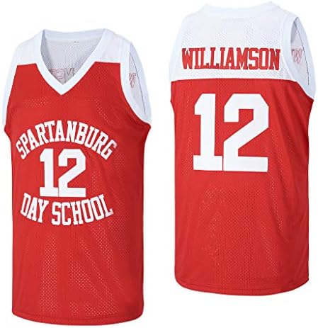 Машки за Лукијаомаи 12 Сион Вилијамсон Спартанбург Грифин Ден во средно училиште кошарка дрес зашиена