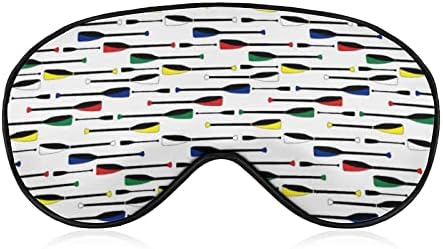 Олимписки веслање веслаат маски за слепите години за спиење ноќно сенка, прилагодливо каиш со смешна графика за жени мажи со
