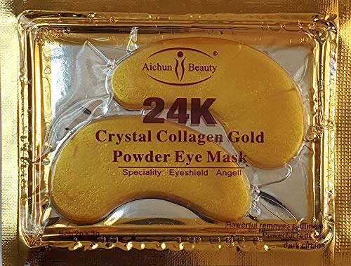 Aichun Beauty 24k златен прав гел колаген маски за очи маски за маски за лепење анти -стареење Отстрани торби темни кругови