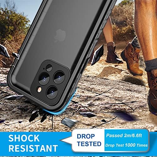 Cozycase Компатибилен со iPhone 13 Pro Max Водоотпорен Случај - Целосно Тело Отпорен На Прашина Отпорен На Удари Вграден Заштитник На Екранот Солиден Водоотпорен Случај за iPhon