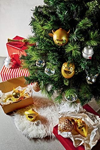 Божиќниот украс на Алеси Ле Пал во разнесено стакло, злато Ангиолето