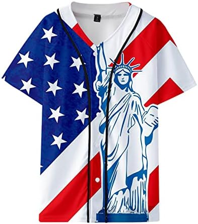 2023 година Нова жена маж во САД краток ракав О вратот печати врвови блузи маица деца момчиња девојки маички знаме печатени