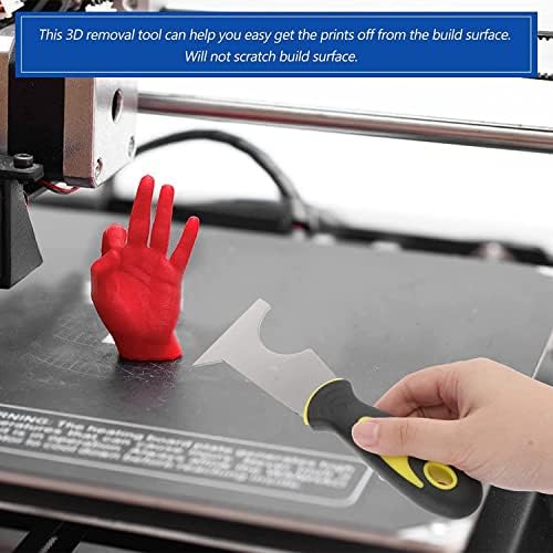 Спатула за печатач Buzika 3D, 3D Scraper за печатење, 3Д алатка за печатач 3D печатач 3Д печатач, шпатула за отстранување на