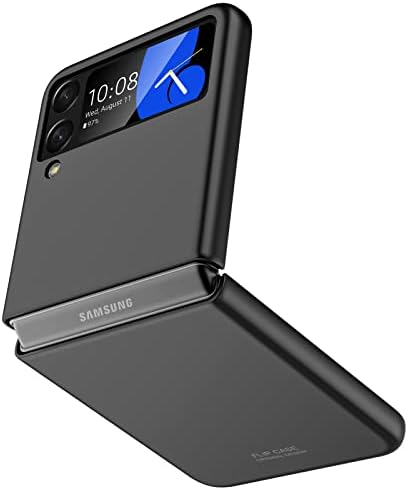 Vizvera Случај За Samsung Galaxy Z Flip 4, Заштитни Шок-Отпорни Анти-Нула Телефон Случај За Galaxy Z Flip 4 Црна