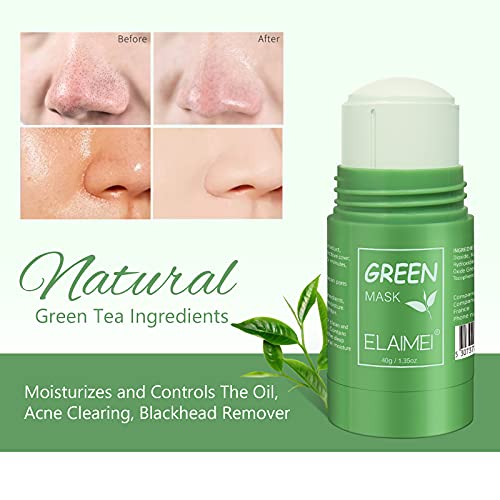 Зелена Маска Зелен Чај За Прочистување На Кал Стап, Длабоко Чистење На Порите На Лицето И Нанесување Маска Од Кал Навлажнувачки