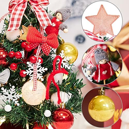 Елка на таблети, Божиќни украси, блескави мала елка, 17,8 инчи дома сет мини елка за елки, креативна декорација, совршена Божиќна