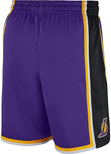 Лос Анџелес Лејкерс НБА Jordanордан Бренд Момци Младински 8-20 Виолетова изјава издание за шорцеви за замавници