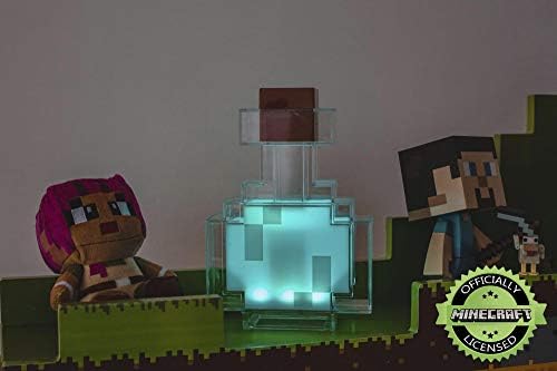 Minecraft Напивка Шише СВЕТЛО Боја-Менување НА ЛЕД Светилка | 7 Инчен Ноќно Светло