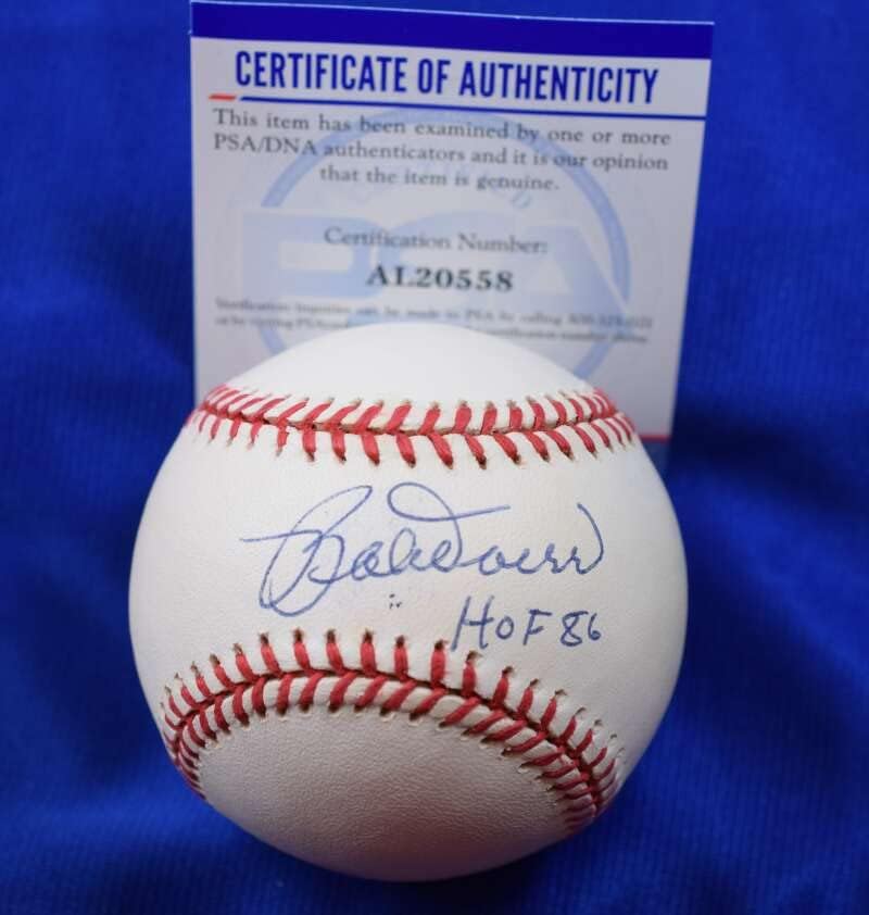 Bobby Doerr HOF 86 PSA DNA COA Autograph American League Oal потпиша бејзбол