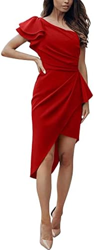 Професионални црвени фустани за жени за работа искрин фустан жени формални секси фустани за специјални прилики плус големина