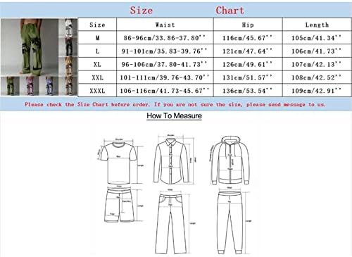 Миашуи Момче 10 Машки Модни Секојдневни Печатени Џебни Панталони Со Врвки Панталони Со Големи Димензии Тренинг Мажи
