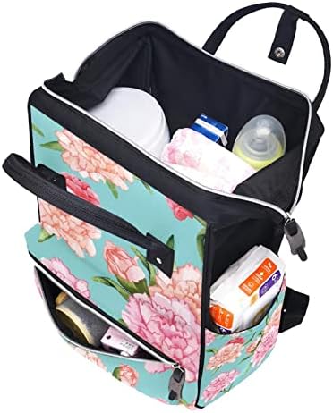 Рачна нацртана каранфил цветна торба за пелена ранец бебе бебешко менување торби со повеќе функции торба за патување со голем