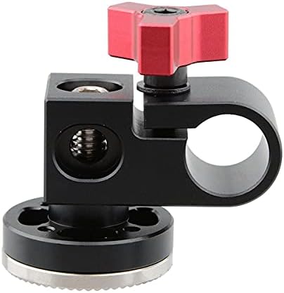 Camvate 15 mm Снимче за единечна шипка со монтажа на розета Arri за рачка на рачката, црвен палците