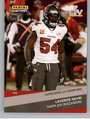 2021 Panini Super Bowl LV Champions 21 Lavonte David Tampa Bay Bay Buccaneers NFL фудбалска картичка NM-MT