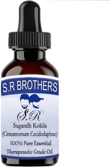 Браќа S.R Sugandh Kokila чисто и природно есенцијално масло со капнување со капнување 30 ml