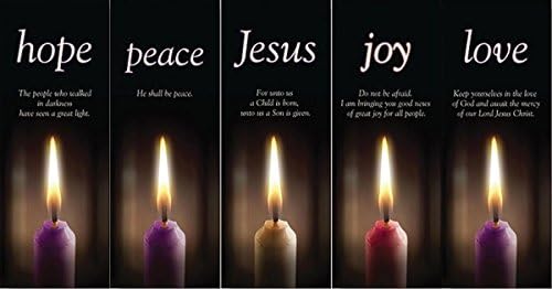 Надеж Мир Радост Љубов И Исус Доаѓањето Банер Сет од 5, 63 Инчи