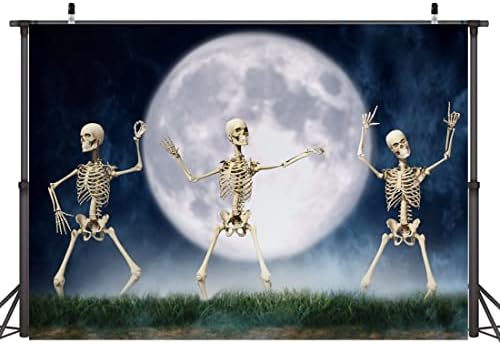 Лофарис Ноќта На Вештерките Партија Позадина Танцување Скелети Изветвени Коски Ноќ На Ноќта На Вештерките Гробишта Гробишта