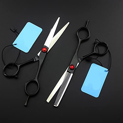 Професионални ножици за коса Исечете ги салоните за сечење на косата, бербер ножици за фризерски ножици црна рачка