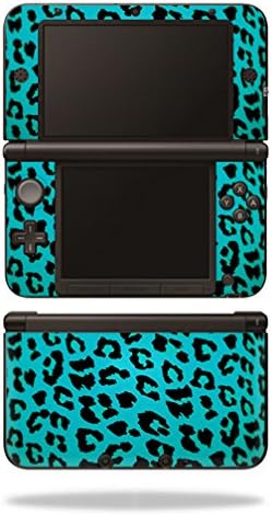 MOINYSKINS кожата компатибилна со Nintendo 3DS XL - Teal Leopard | Заштитна, издржлива и уникатна обвивка за винил декларална