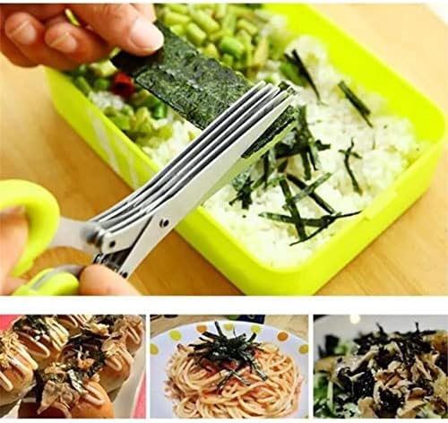 Кујнски мултифункционални трислојни/петслојни ножици за ножици за храна Силни мулти-слоеви за готвење ножици за готвење