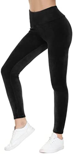 Cozziplus жени велур нозе- високо половината мека кадифена легање со нозе