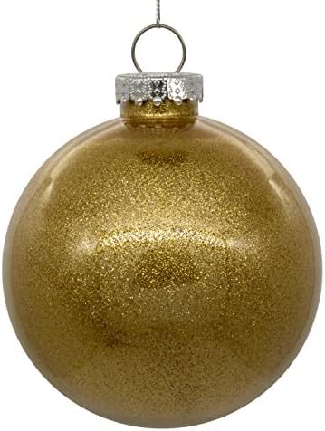 Викерман 6 Чиста топка Божиќна божиќна божиќен украс со ентериер за црн сјај. Оваа ставка доаѓа со 4 украси по единица.