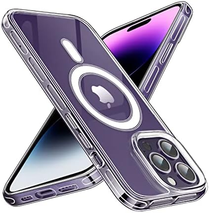 Нуоку Дизајниран За Iphone 14 Pro Max Case Magsafe, Не-Пожолтување Тенок Случај Отпорен На Удари, Премиум Хибриден Заштитен