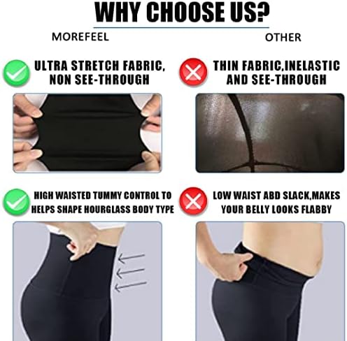 4 пакувања хеланки за жени задникот за лифт со висока половината за контрола на стомакот без вежби за јога панталони, капри