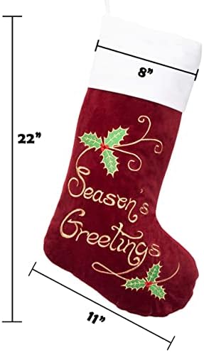 Гекс Божиќни Чорапи 6 Пакет За Семејство 22 Елка 6 стапки Претходно Осветлена со 200 Светла