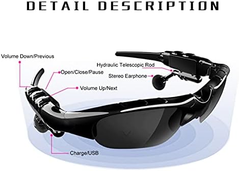 Toluon Паметни Очила За Мажи, Bluetooths Очила Отворено Уво Звучник Поларизатор Очила Коска Спроводливост Звук За Игри Состанок