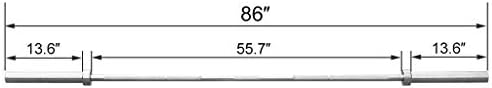 Олимписка барбел Барбел Бар 7, со носач на тежина од 700 фунти за капацитет на тежина, 53 инчи