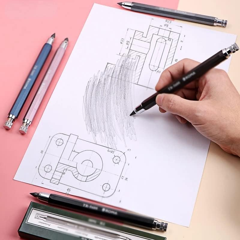 Quul 5,6мм автоматски молив со рачно насликан механички цртање специјална скица активност Пен студентска уметност канцелариски