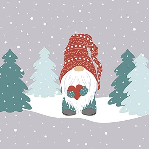 Дизајн на хартија Рустикални Божиќни Коктел Салфетки Смешни Томте Гноми-Декоративни Хартиени Салфетки За Еднократна Употреба-Материјали