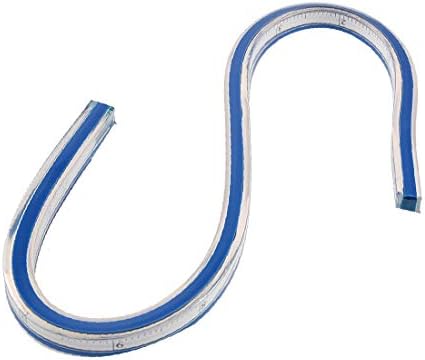 X-Dree 30cm 12 Мека пластична флексибилна лента за мерка владетел сина бела (30 см 12 '' regla de cinta métrica Flexible de Plástico Blando Azul Blanc-o