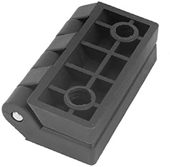 X-Dree 2pcs црна пластика која ја заменува витканата шарка за преклопување за домашна врата 64mmx63mm (2 Piezas de Plástico