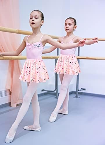 Wyhdy девојки танцува балет здолниште леотард дете дете од шифонско здолниште искра Повлечете се на облеката за танцување со