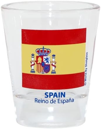 Шпанија Знаме Застрелан Стакло
