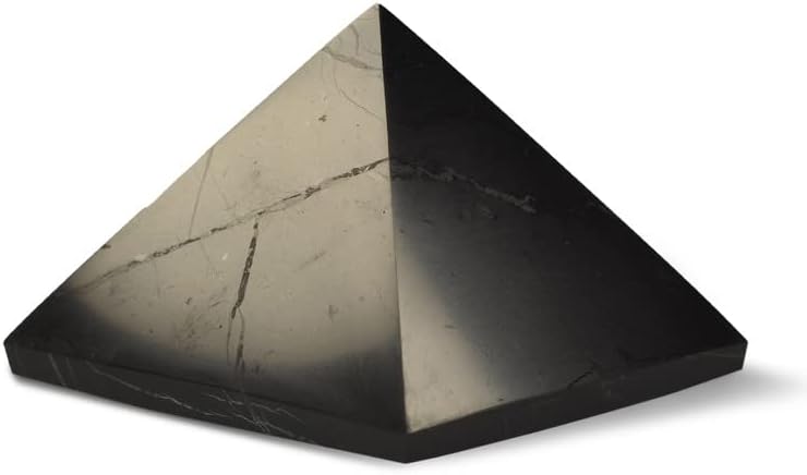 Shungite Светот автентична пирамида на Shungite од Real Shungite Stones Shungite Crystal Pyramid Home Protection Dociate Decor