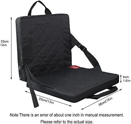 Преносна загреана перница за задебелување на седиштето, загреано столче за кампување, USB загреана подлога за задно столче, 3 режим прилагодлива перница за греење на