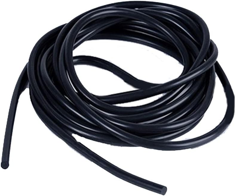 1 парчиња 5мм жица дијаметар црна боја линија запечатена нишка цврст силика гел тркалезна лента Висока Температура Отпорност